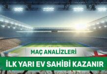 6 Eylül 2025 Cumartesi İY 1 yorumlu maç analizleri