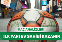 8 Eylül 2025 Pazartesi İY 1 yorumlu maç analizleri