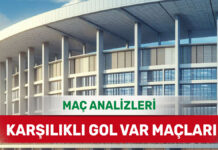 1 Eylül 2025 Pazartesi KG VAR yorumlu maç analizleri