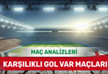 29 Eylül 2025 Pazartesi KG VAR yorumlu maç analizleri