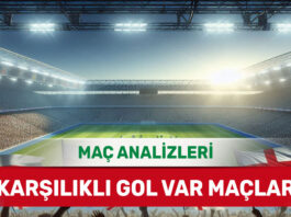 29 Eylül 2025 Pazartesi KG VAR yorumlu maç analizleri