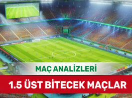 20 Ekim 2025 Pazartesi 1.5 Üst yorumlu maç analizleri