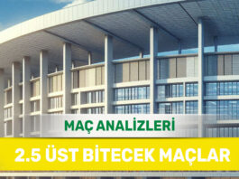 7 Ekim 2025 Salı 2.5 Üst yorumlu maç analizleri