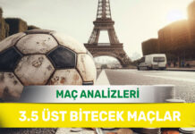5 Ekim 2025 Pazar 3.5 Üst yorumlu maç analizleri