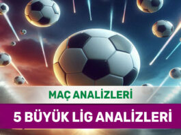 20 Ekim 2025 Pazartesi 5 Büyük Lig yorumlu maç analizleri