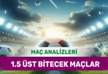 15 Kasım 2025 Cumartesi – 1.5 üst olacak maçlar analizi 15 Kasım 2025 Cumartesi 1.5 Üst yorumlu maç analizleri