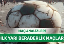 6 Kasım 2025 Perşembe – ilk yarının berabere biteceği maçlar analizi 6 Kasım 2025 Perşembe İY X yorumlu maç analizleri