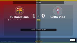 FC Barcelona – Celta Vigo: 1-0 | Maç Sonrası Detaylı Değerlendirme