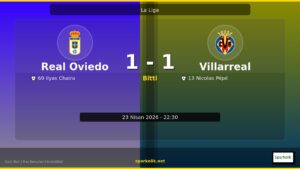 1-1 Biten Real Oviedo vs Villarreal Maçının Özeti ve İstatistikleri