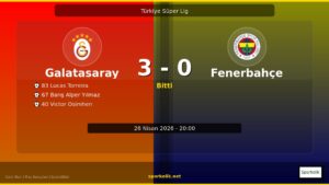 Galatasaray – Fenerbahçe: 3-0 | Maç Sonrası Detaylı Değerlendirme