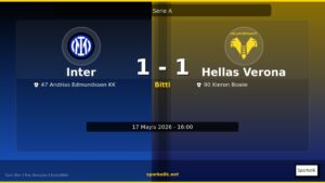 Dengeleri Değiştiren Skor: Inter 1-1 Hellas Verona | Maç Sonu Raporu
