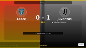 Deprem Etkisi Yaratan Skor! Lecce 0-1 Juventus: Kartlar Yeniden Dağıtılıyor
