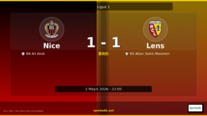Nice 1-1 RC Lens Maç Sonucu ve Analizi