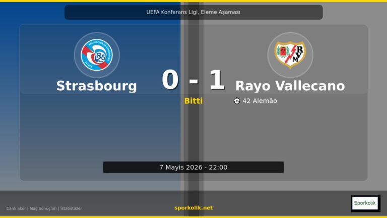 RC Strasbourg vs Rayo Vallecano maç önizleme görseli - UEFA Konferans Ligi, Eleme Aşaması
