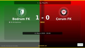 Bodrum FK Kendi Evinde Kazandı: 1-0